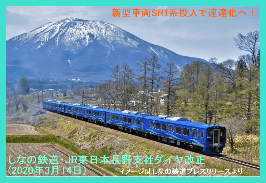 新型車両投入で速達化へ しなの鉄道 Jr東日本長野支社ダイヤ改正 年3月14日 鉄道時刻表ニュース